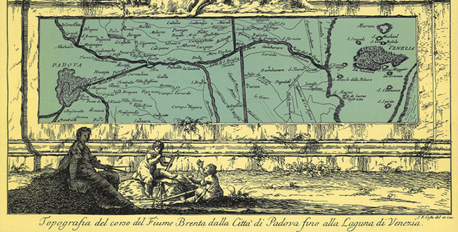 I Battelli del Brenta - Mappa storica Padova-Venezia